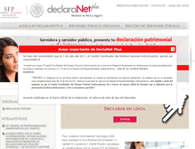 Tablet Screenshot of declaranet.gob.mx